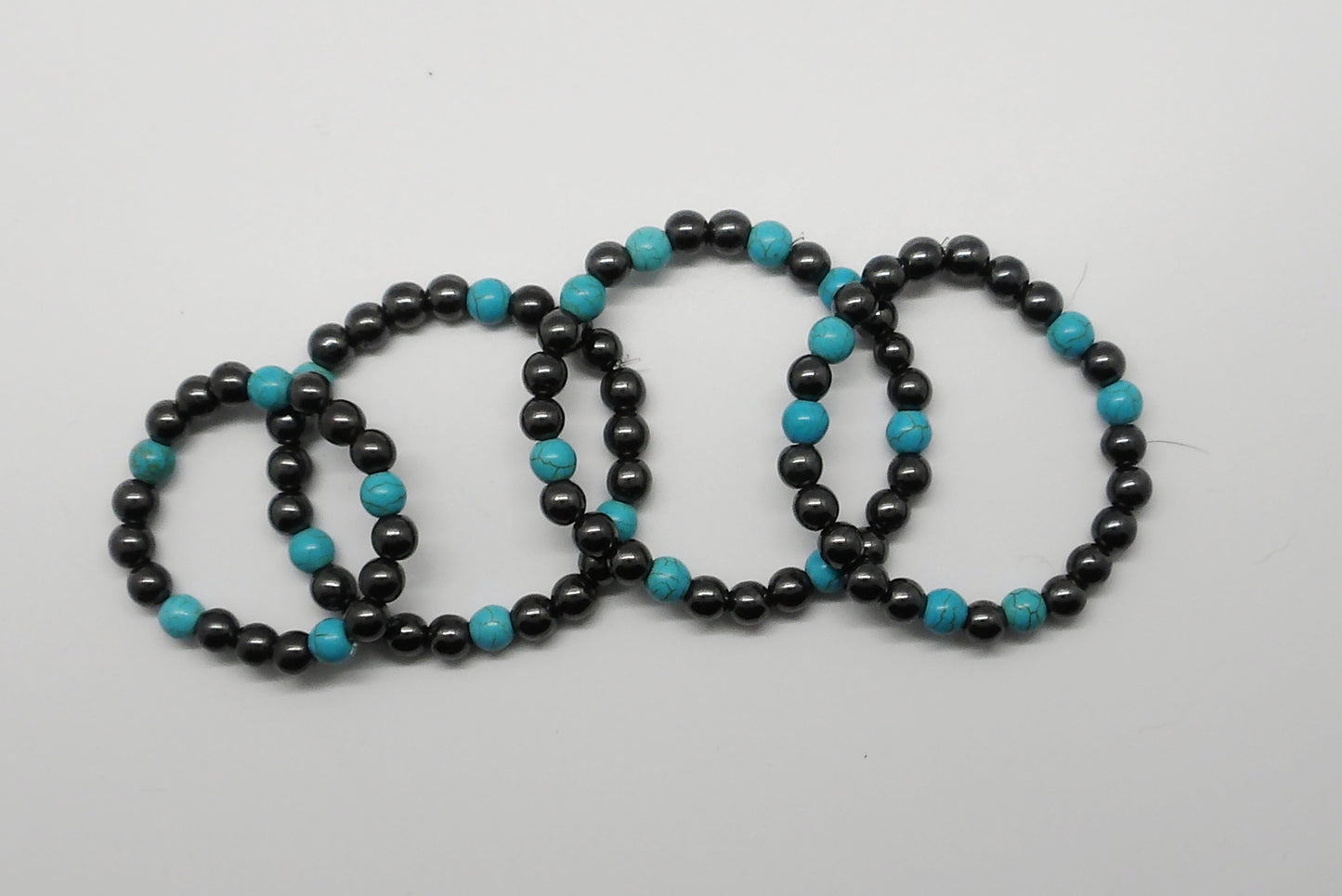 Hematite and Turquoise Bracelet
