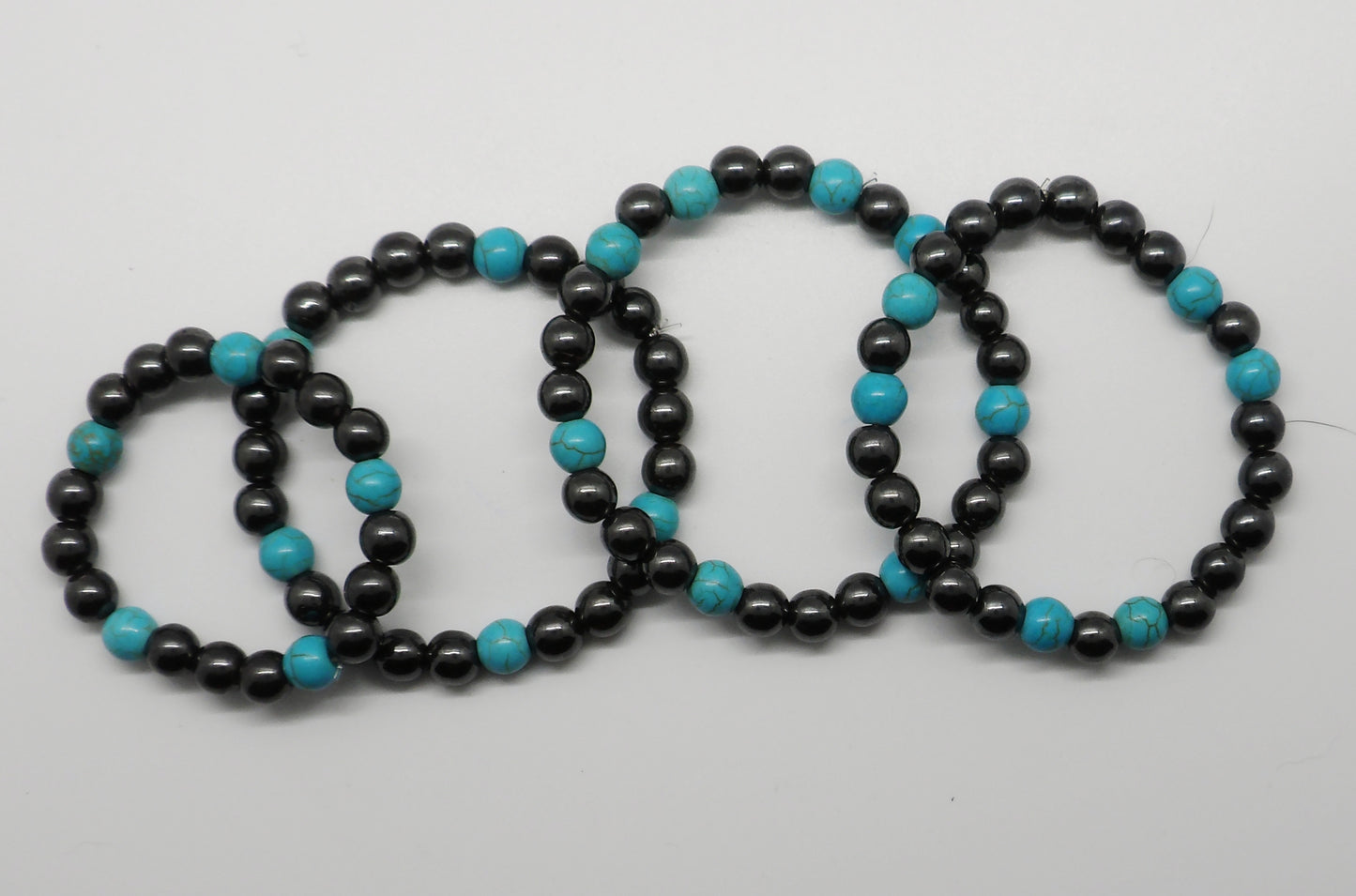 Hematite and Turquoise Bracelet