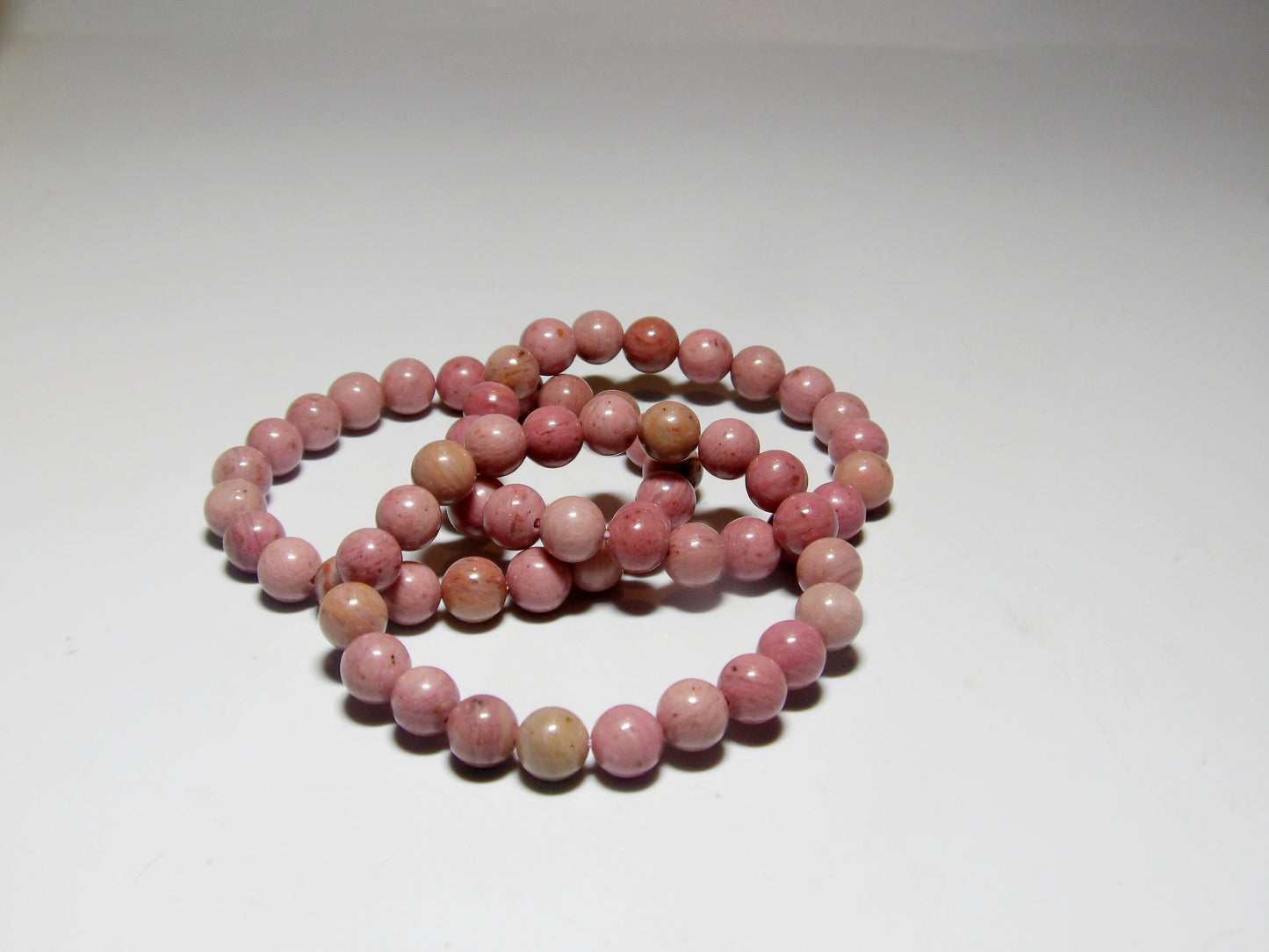 Pink Rhodonite Bracelet (8 mm beads)