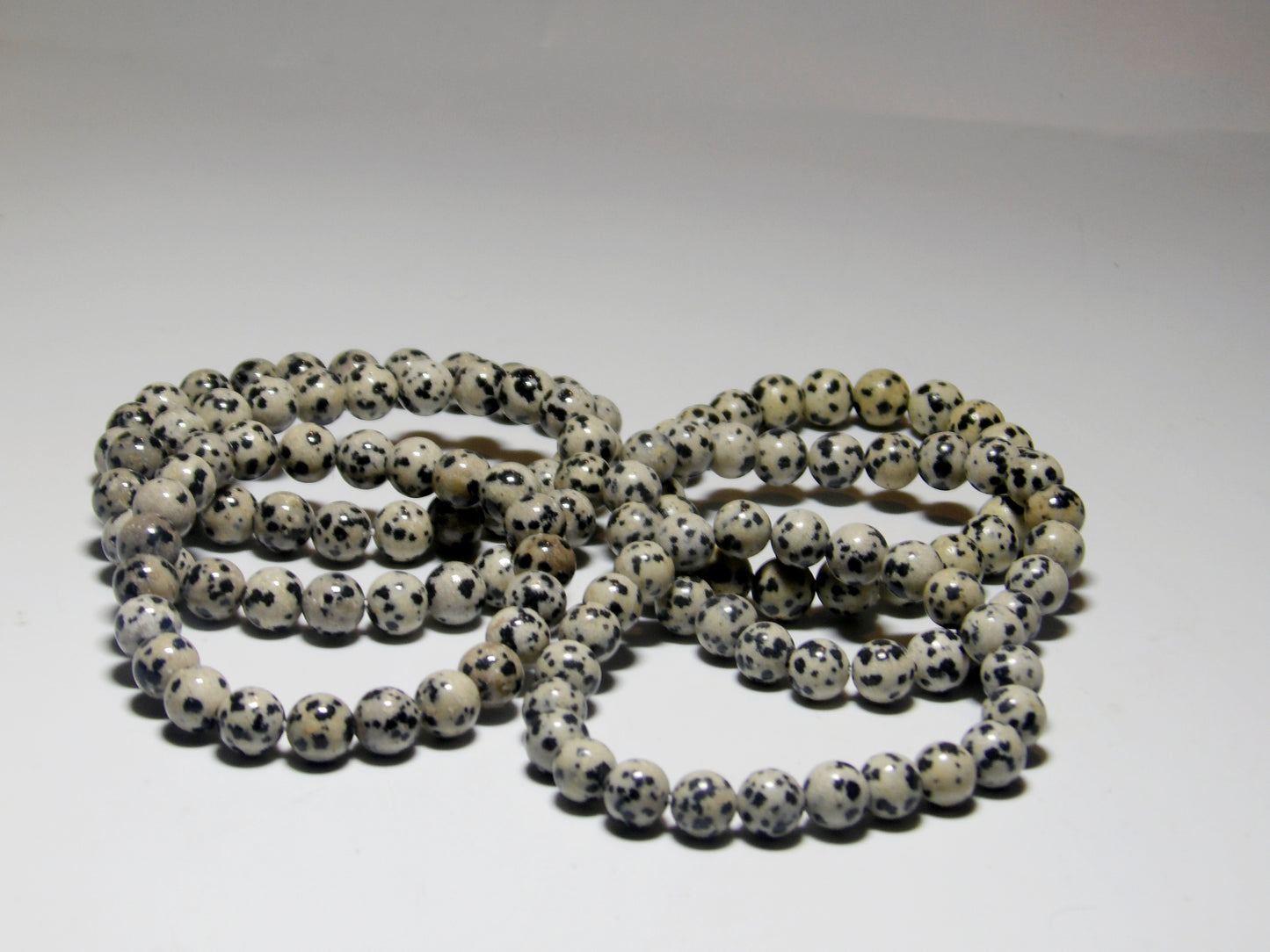 Dalmation Jasper Bracelet (8 mm beads)