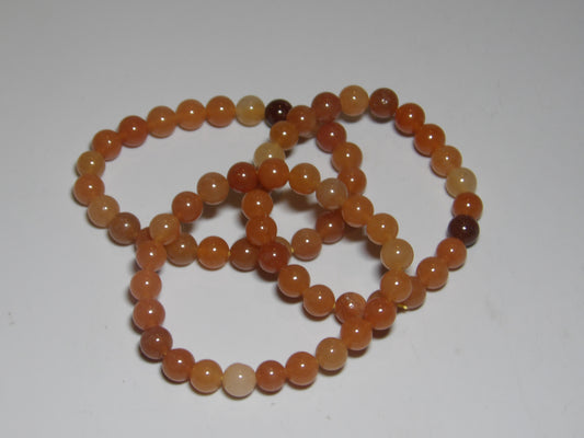 Orange Calcite Bracelets (8 mm beads)