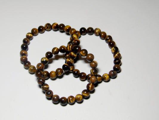Gold Tiger's Eye Bracelet (8 mm beads)