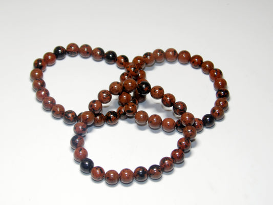 Mahogany Obsidian Bracelet (8 mm beads)