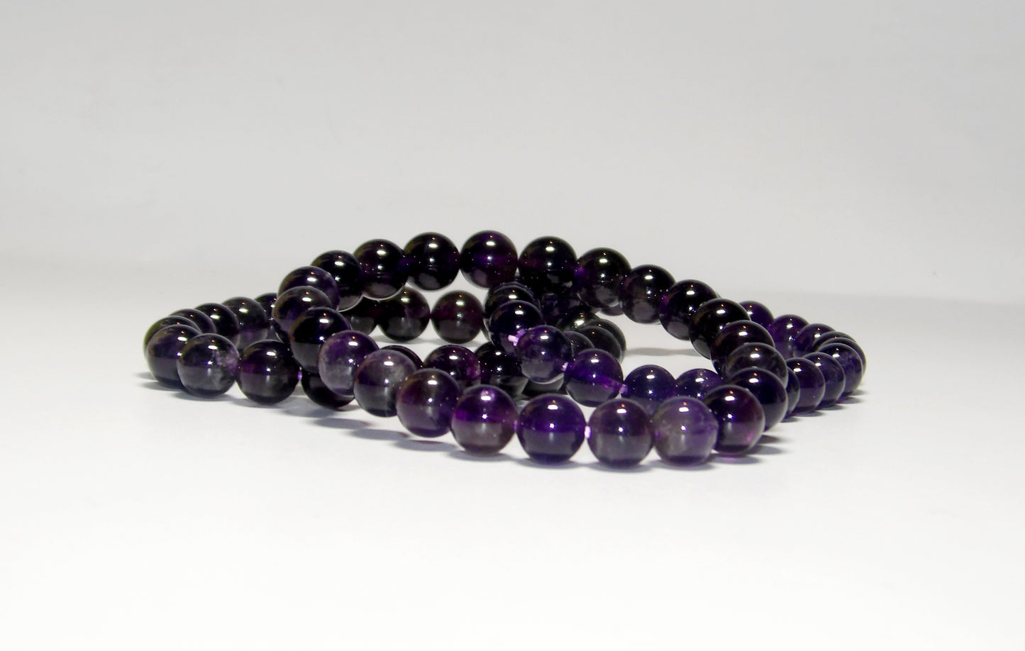 Amethyst Bracelet (8 mm beads)