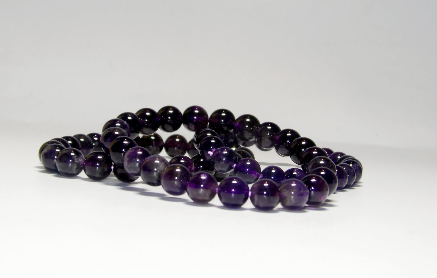 Amethyst Bracelet (8 mm beads)