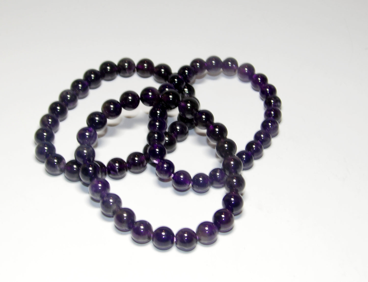 Amethyst Bracelet (8 mm beads)