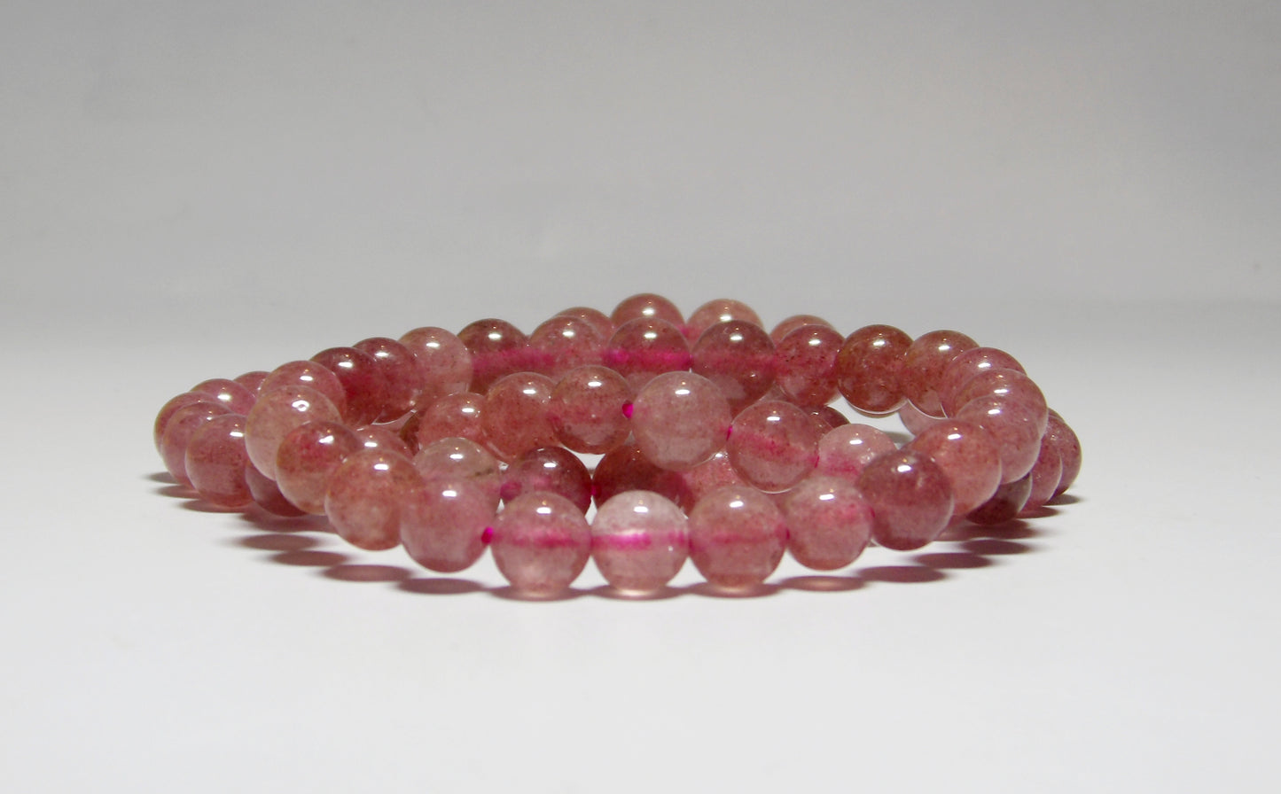 Cherry Rose Quartz (8 mm beads)