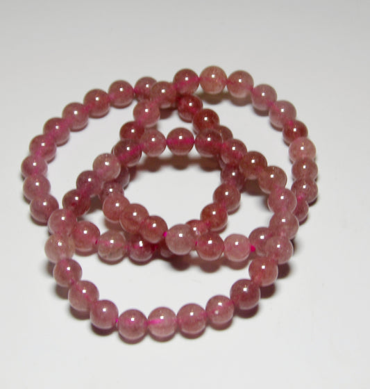 Cherry Rose Quartz (8 mm beads)