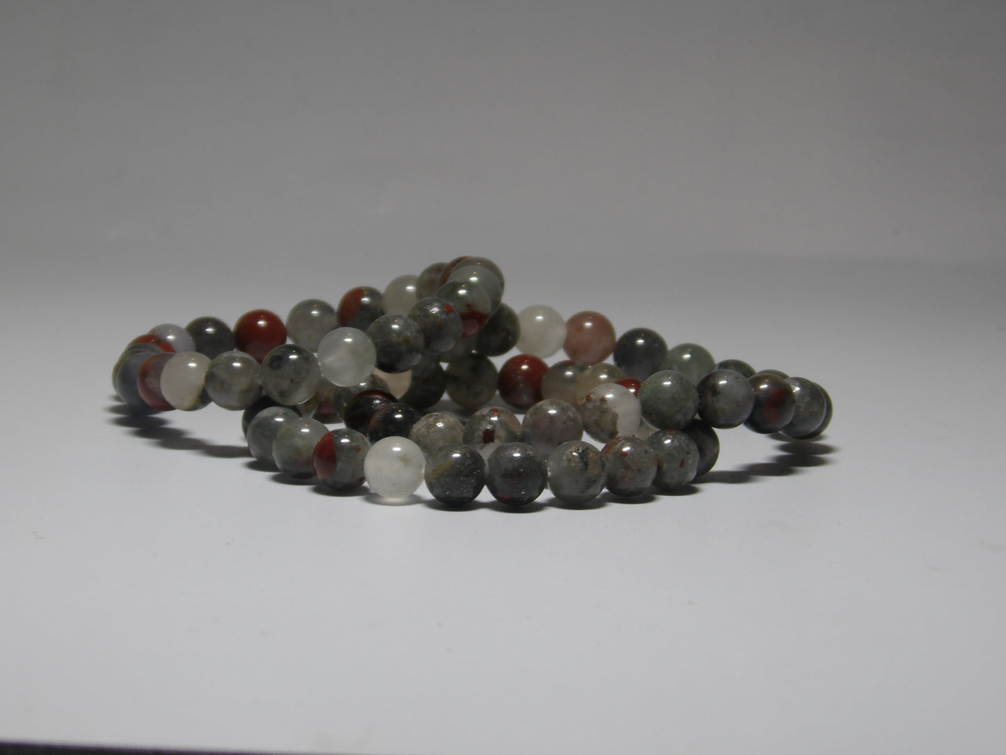 Bloodstone Bracelet (8 mm beads)