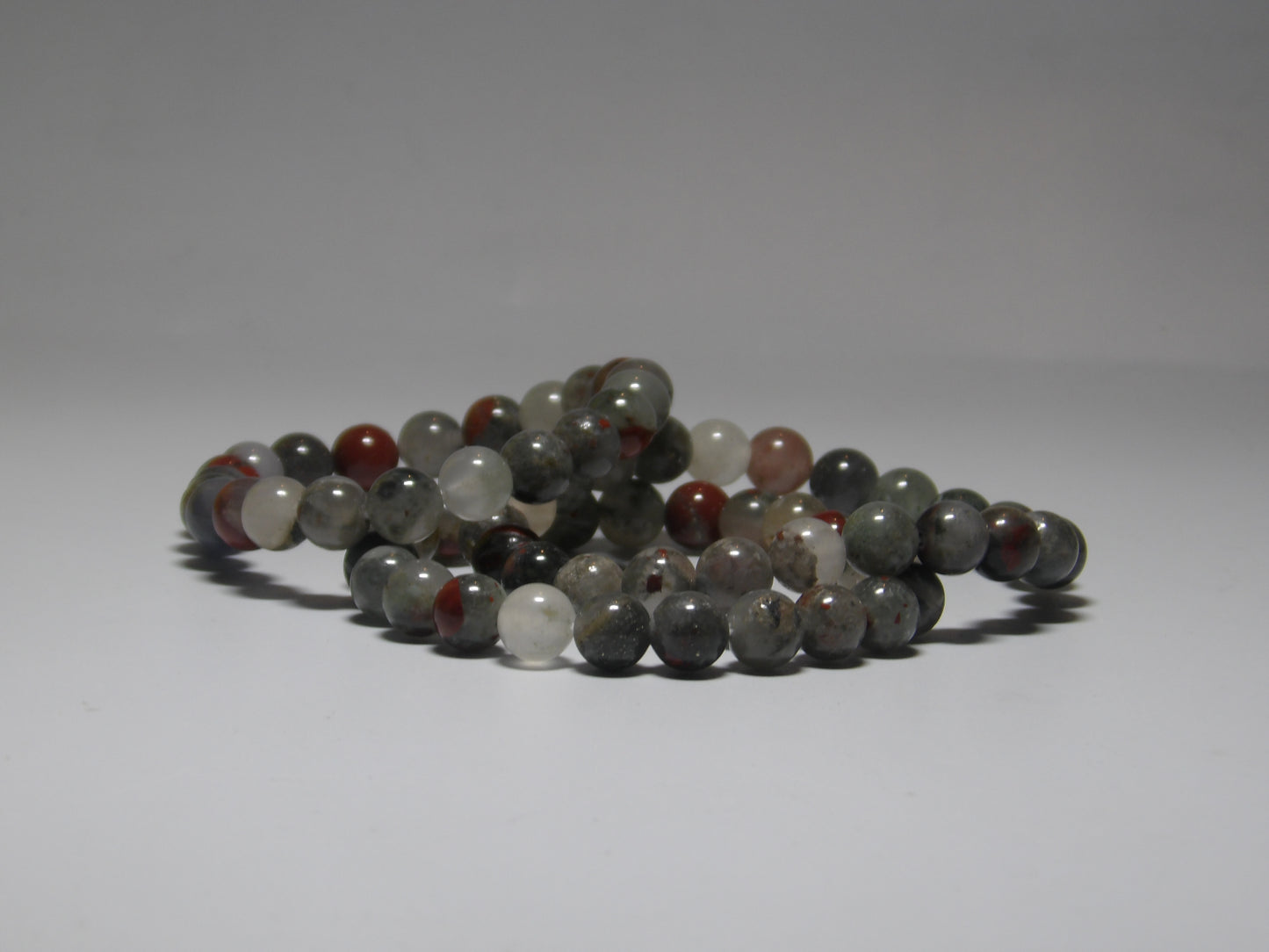 Bloodstone Bracelet (8 mm beads)