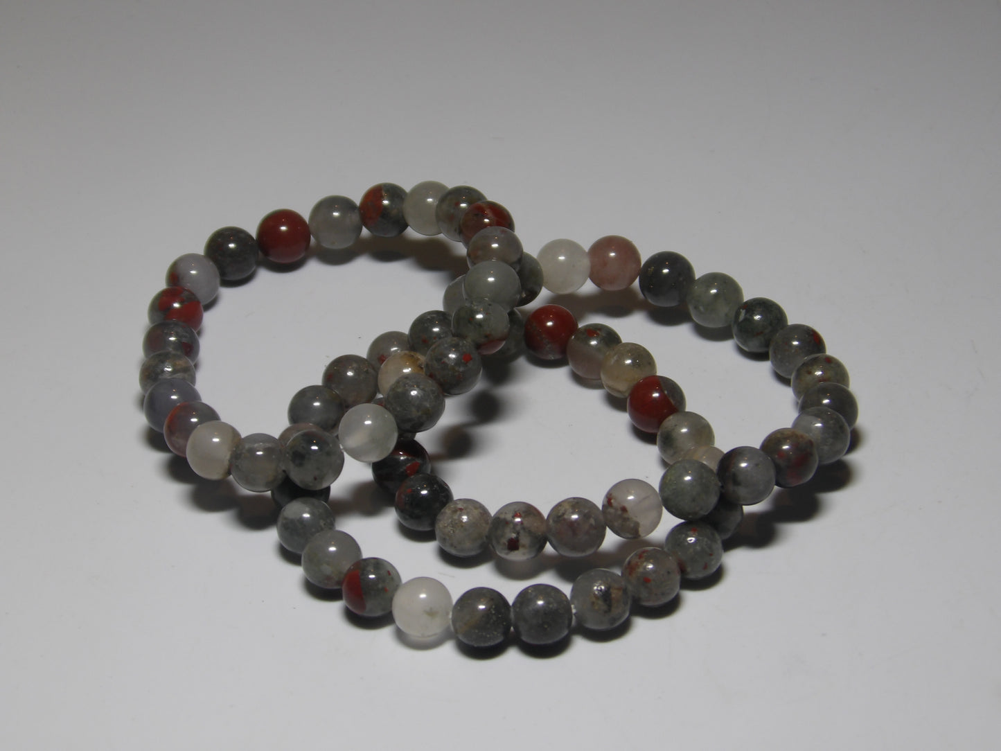 Bloodstone Bracelet (8 mm beads)