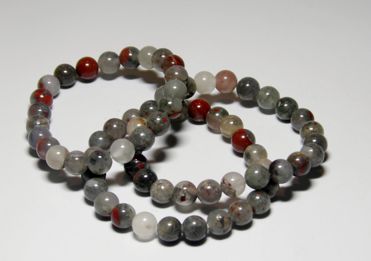 Bloodstone Bracelet (8 mm beads)