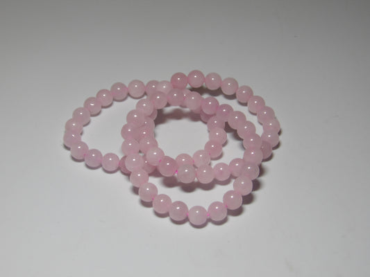 Rose Quartz Bracelet (8 mm beads)