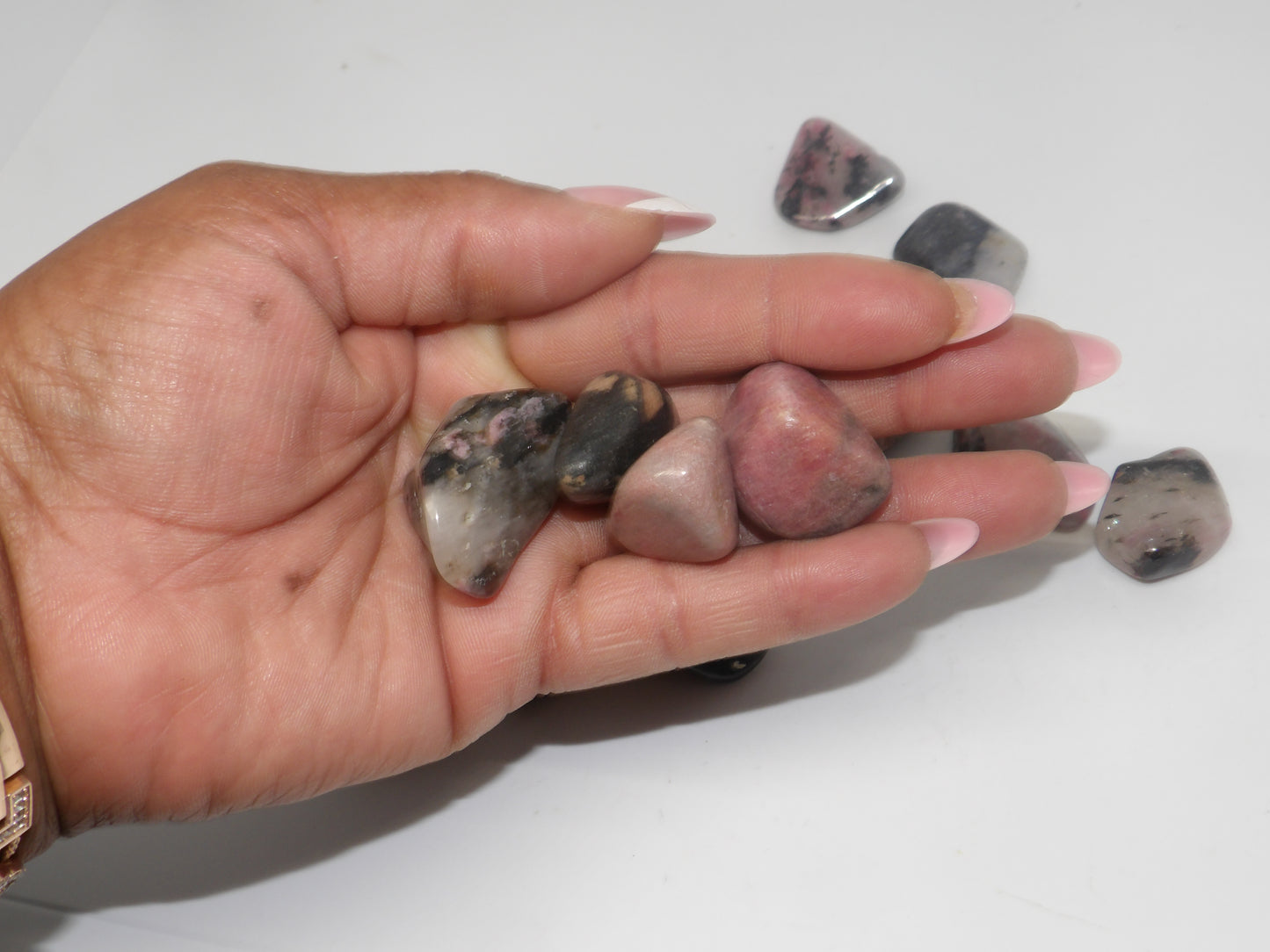 Tumbled Rhodonite