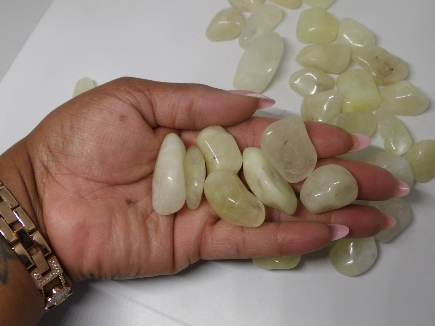 Tumbled Sulfur Quartz