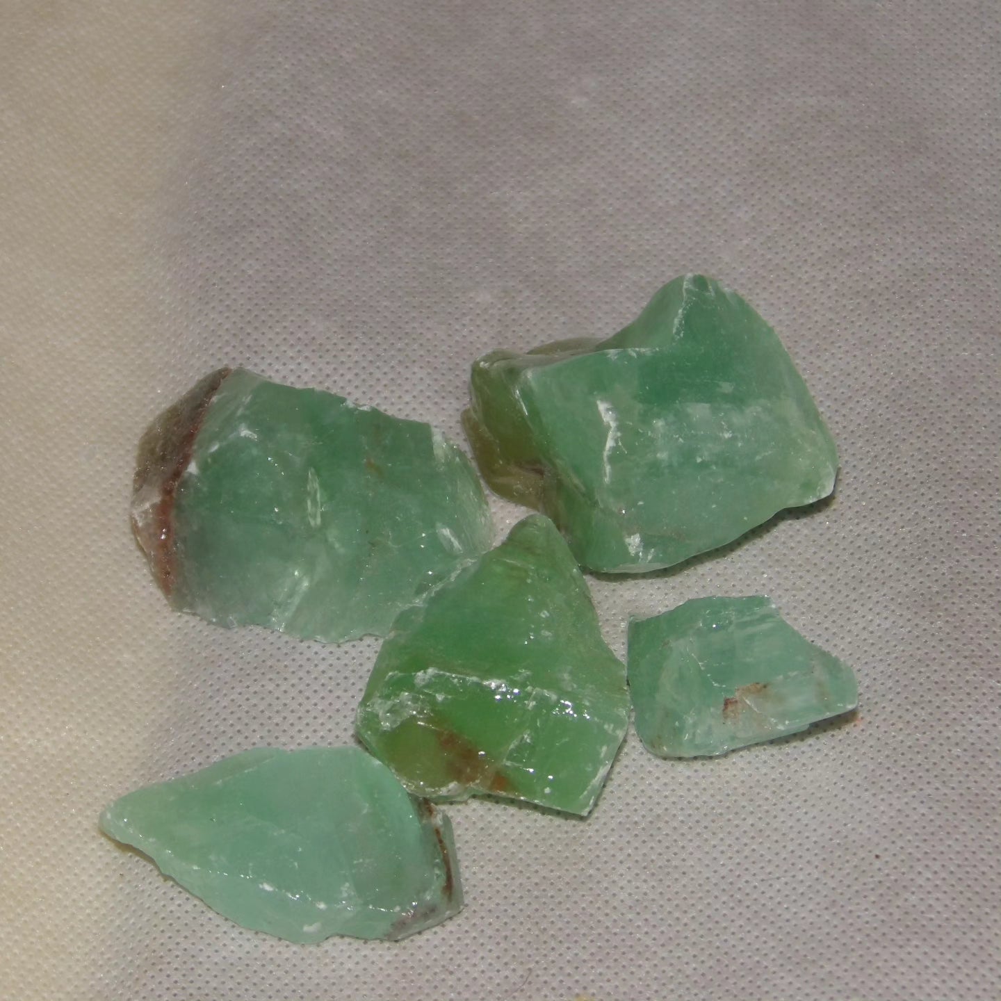 Raw Smooth Emerald Green Calcite