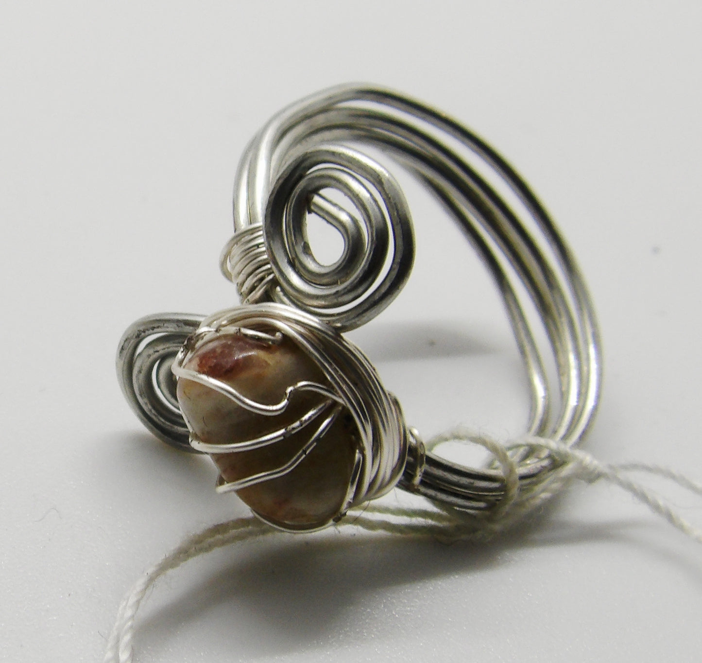 Wire Wrapped Septarian Ring Size 9