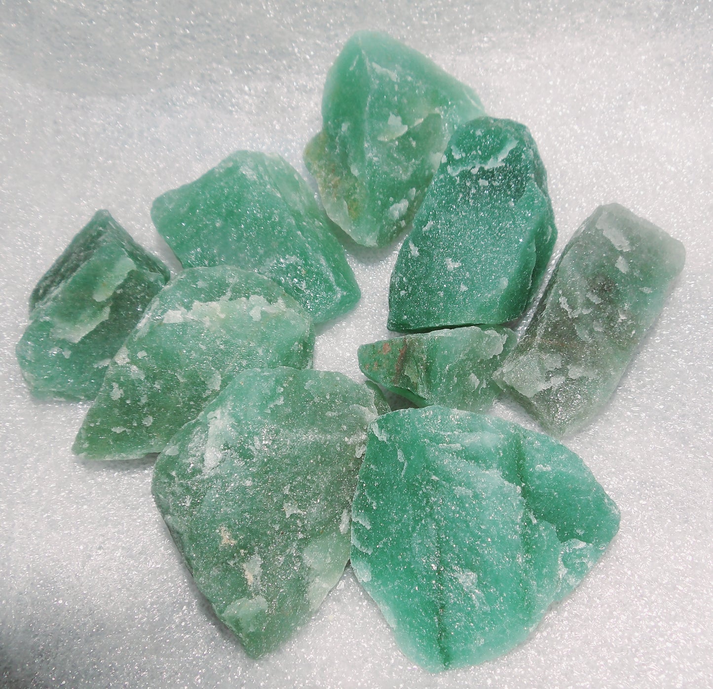 Raw Prasiolite, Green Quartz, Green Amethyst, Vermarine