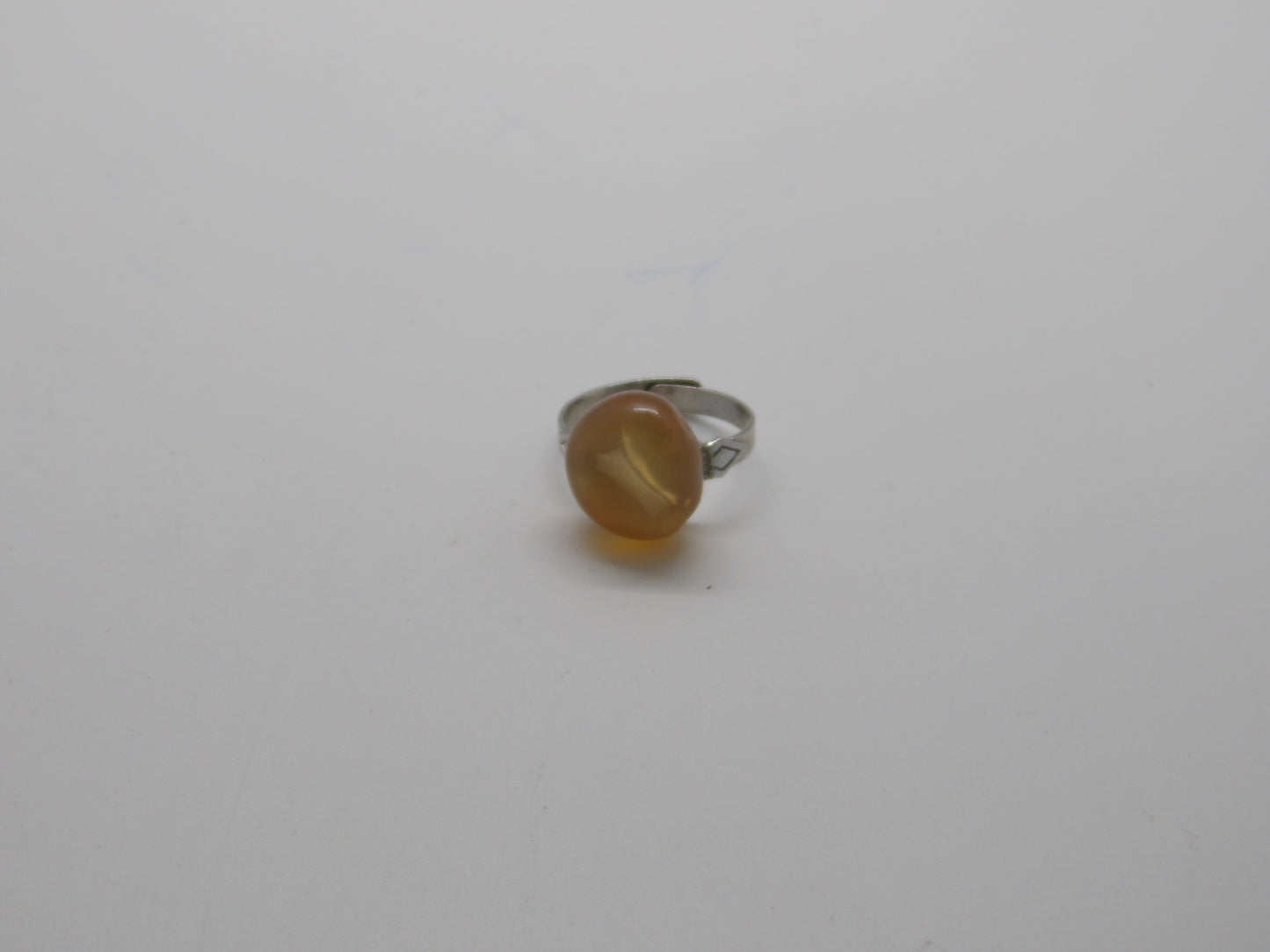 Honey Calcite Adjustable Ring