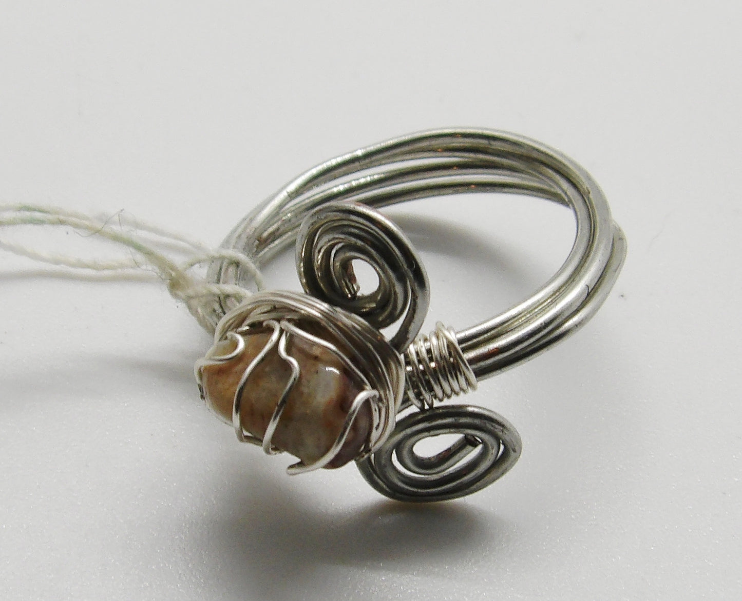 Wire Wrapped Septarian Ring Size 9