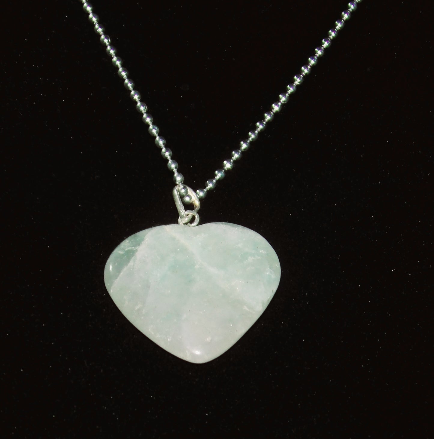 Amazonite Heart Necklace