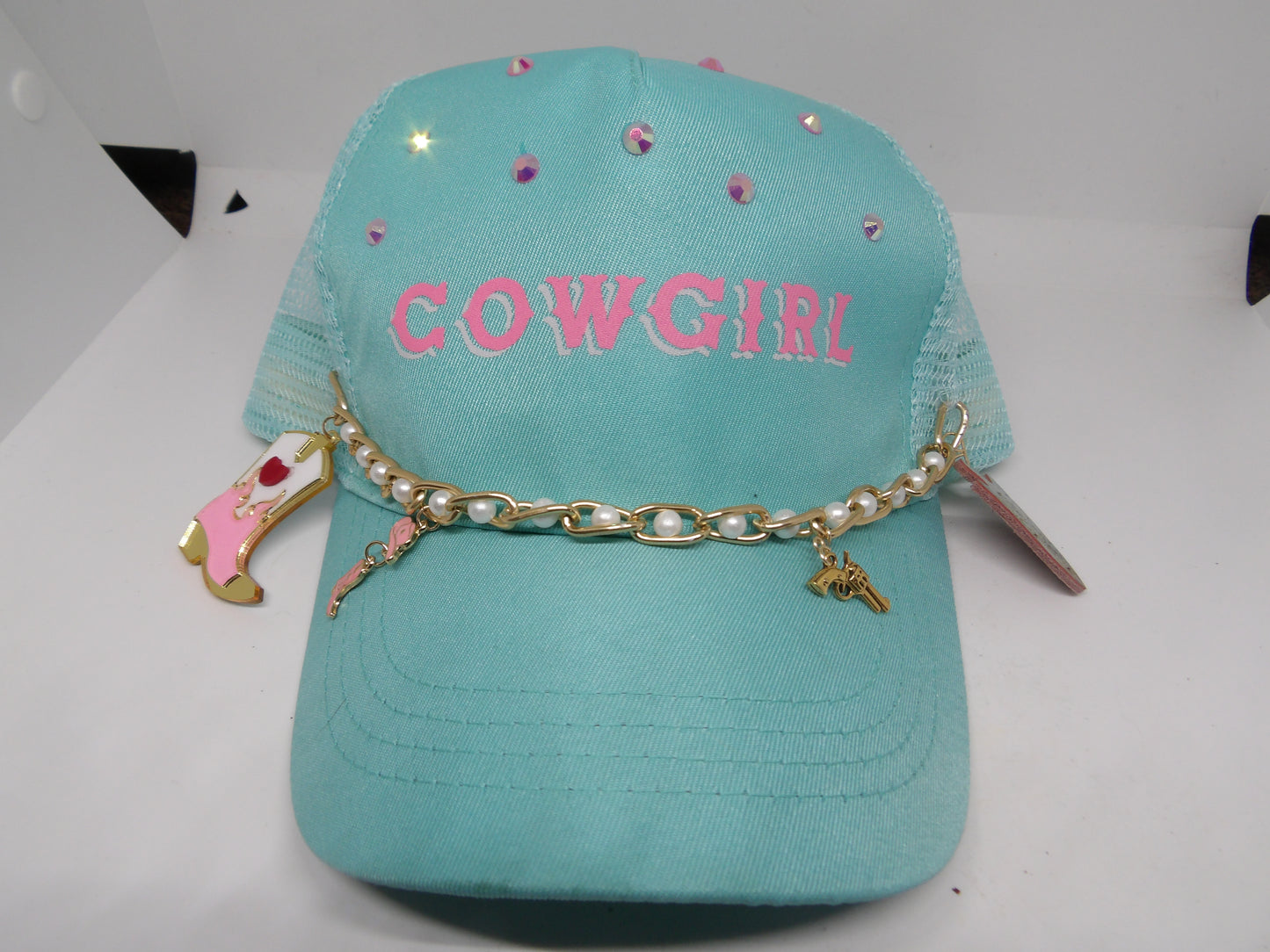 Luxe Cowgirl Pearl Charm Hat