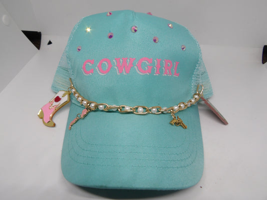 Luxe Cowgirl Pearl Charm Hat
