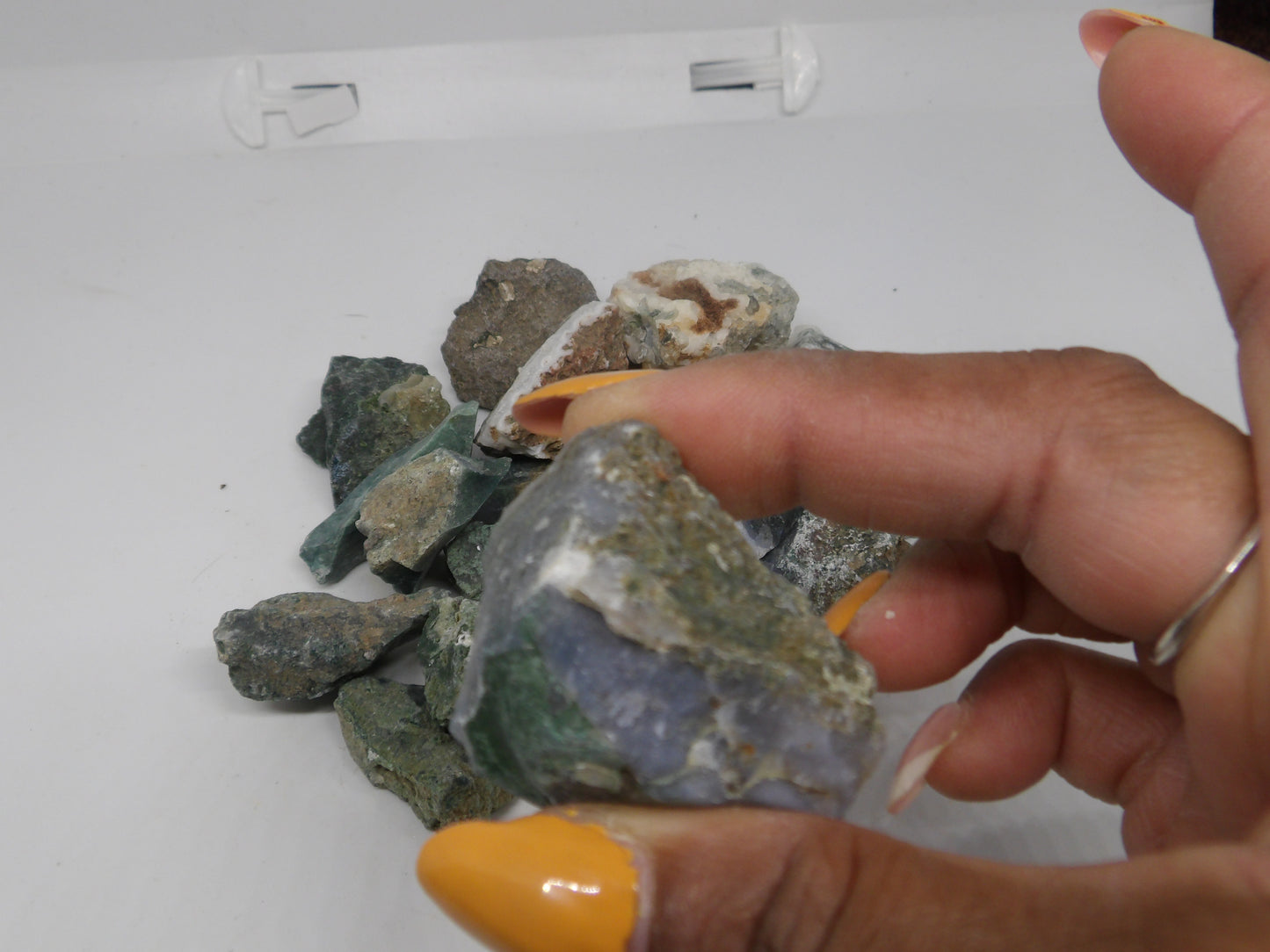 Raw Green Moss Agate