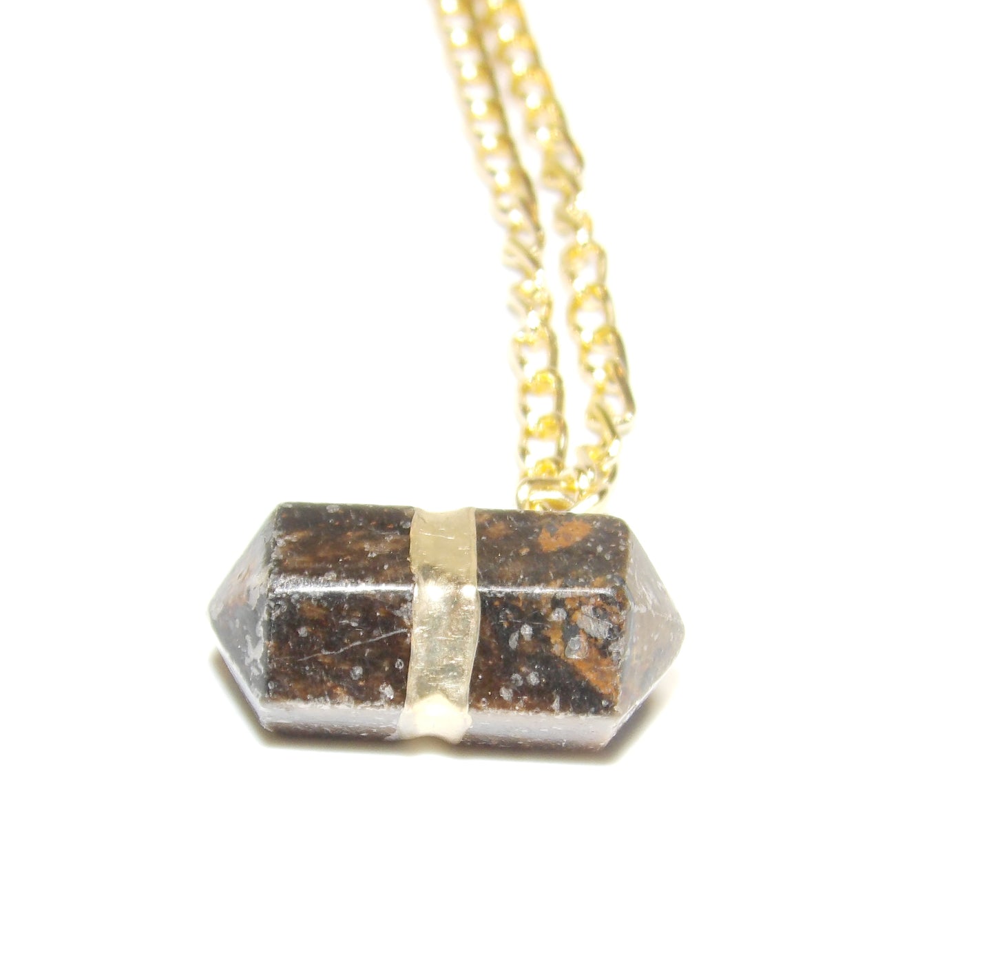 Tiger's Eye Terminated Point Necklace