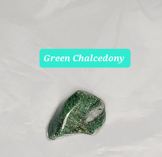 Green Chalcedony Wire Wrapped Necklace
