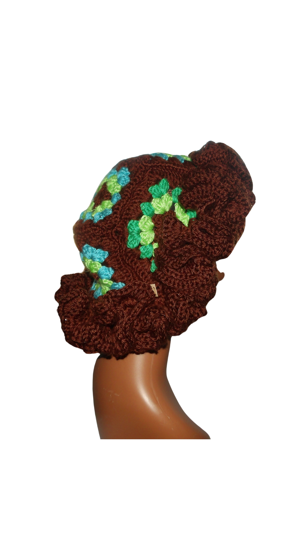 Granny Square Ruffle Hat