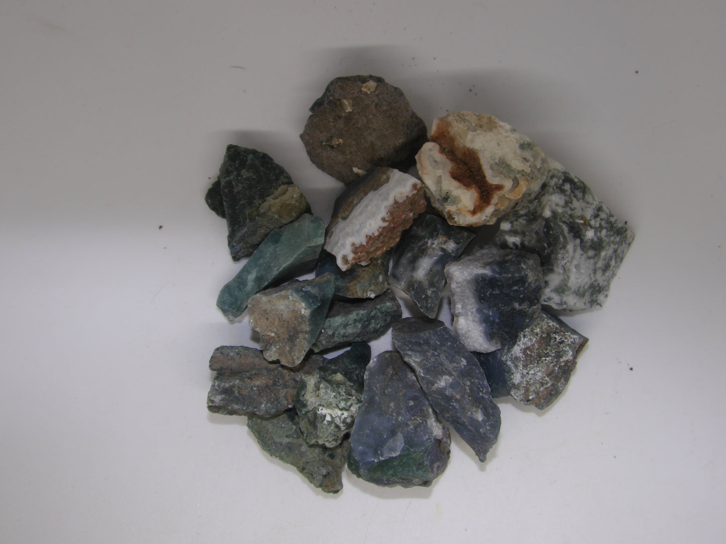 Raw Green Moss Agate
