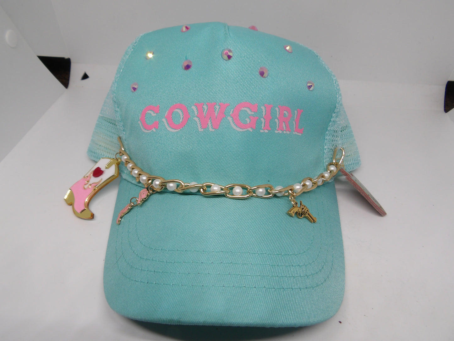 Luxe Cowgirl Pearl Charm Hat