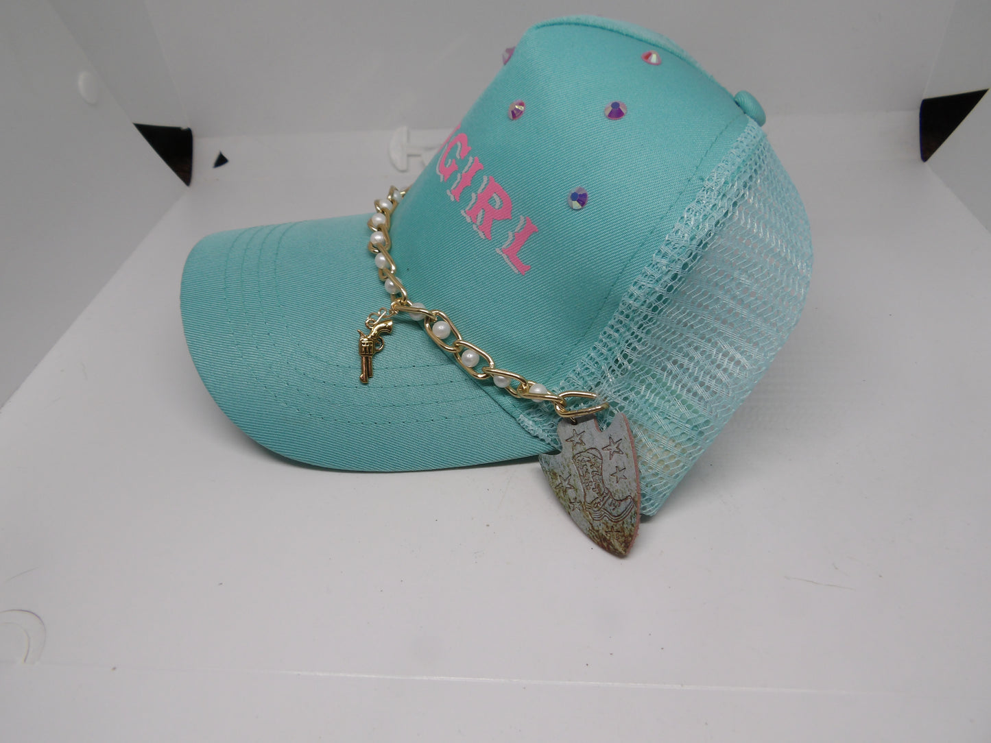Luxe Cowgirl Pearl Charm Hat