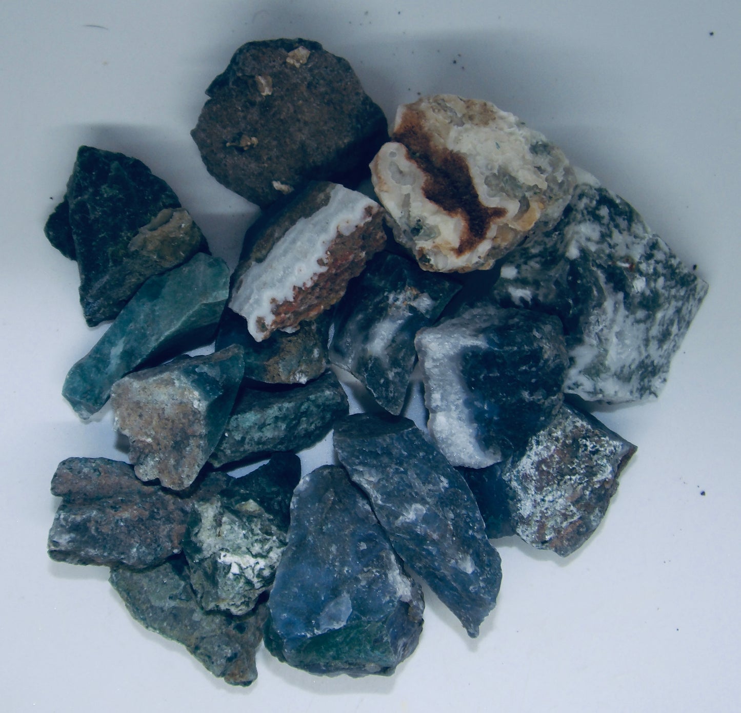 Raw Green Moss Agate