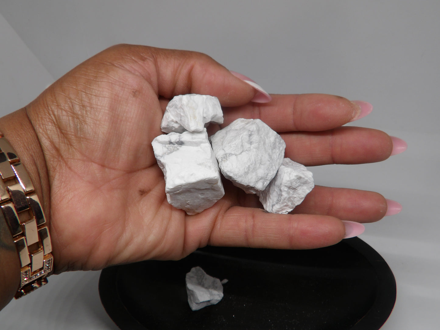 Raw white Howlite