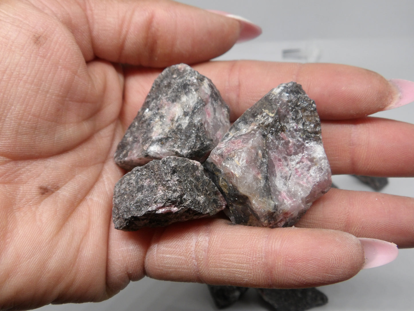 Raw Rhodonite