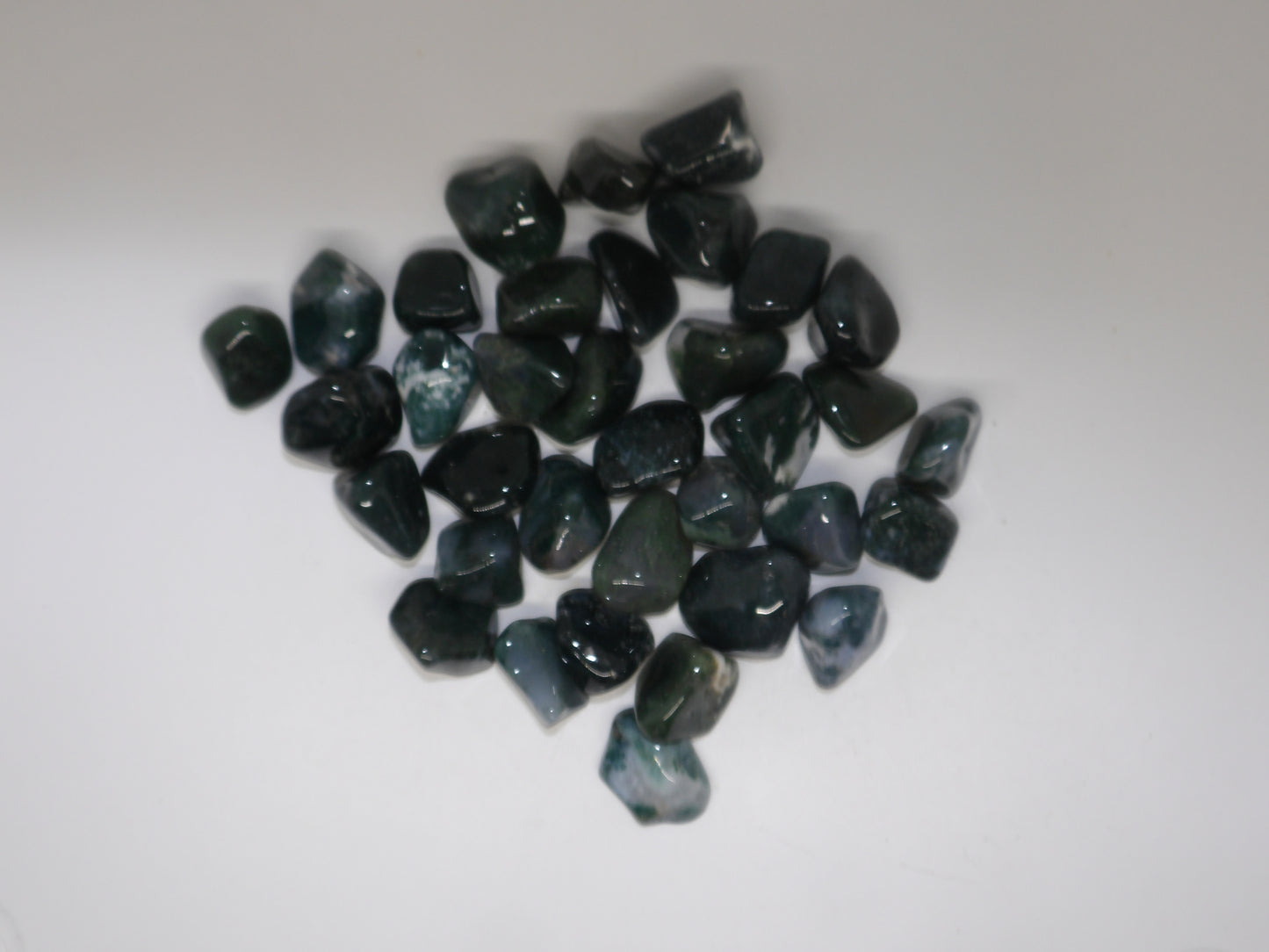 Tumbled Green Moss Agate