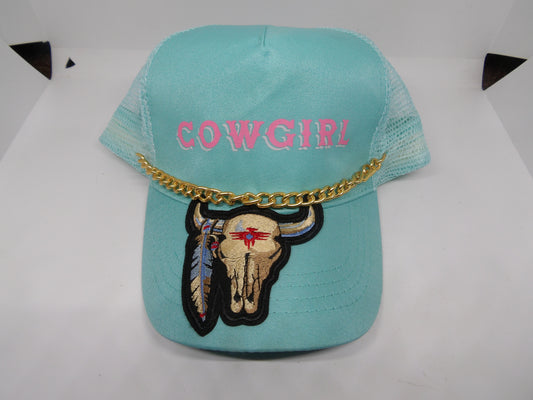Western Skull Cowgirl Hat