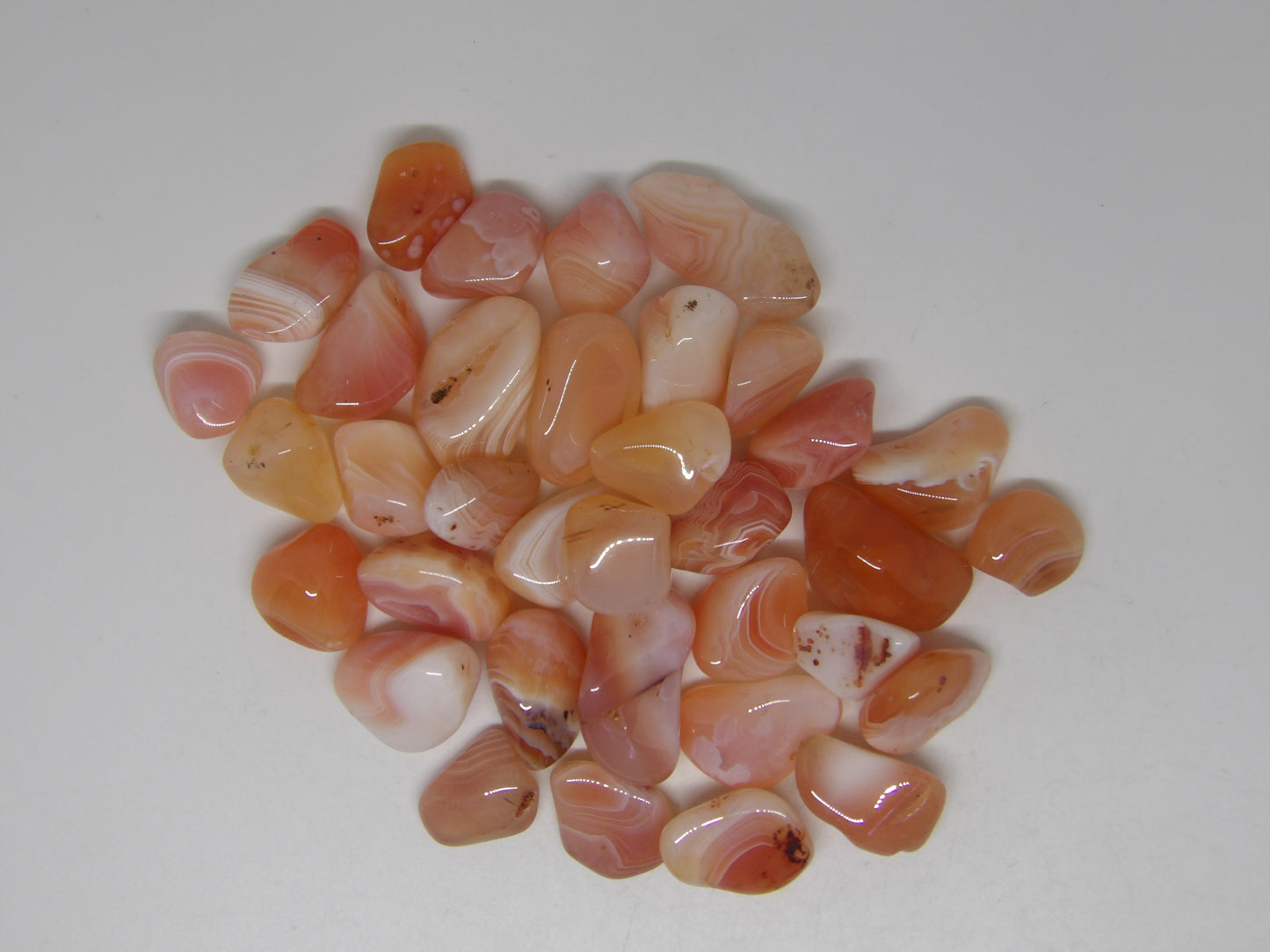 Tumbled Lt Pink Carnelian