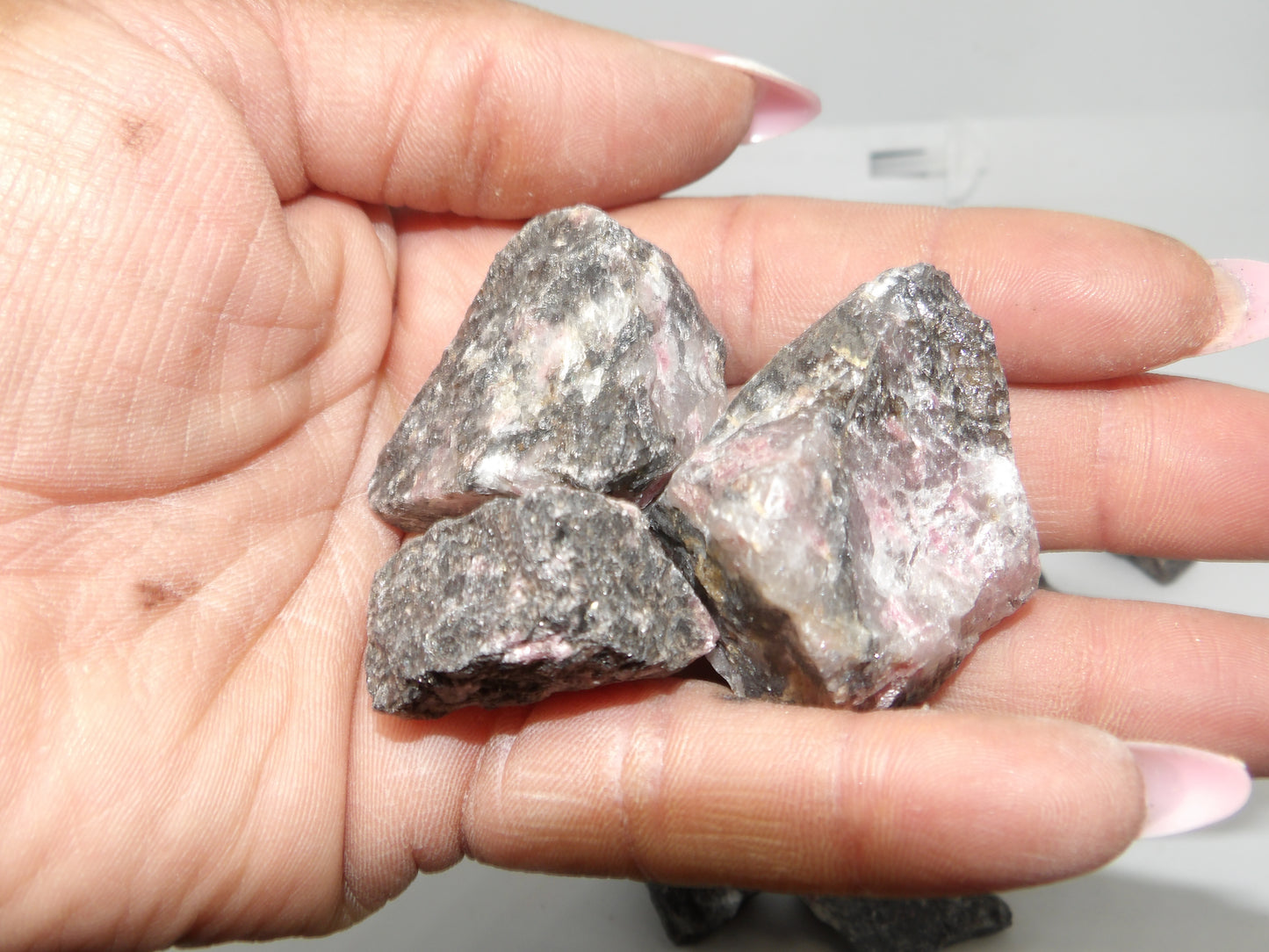 Raw Rhodonite