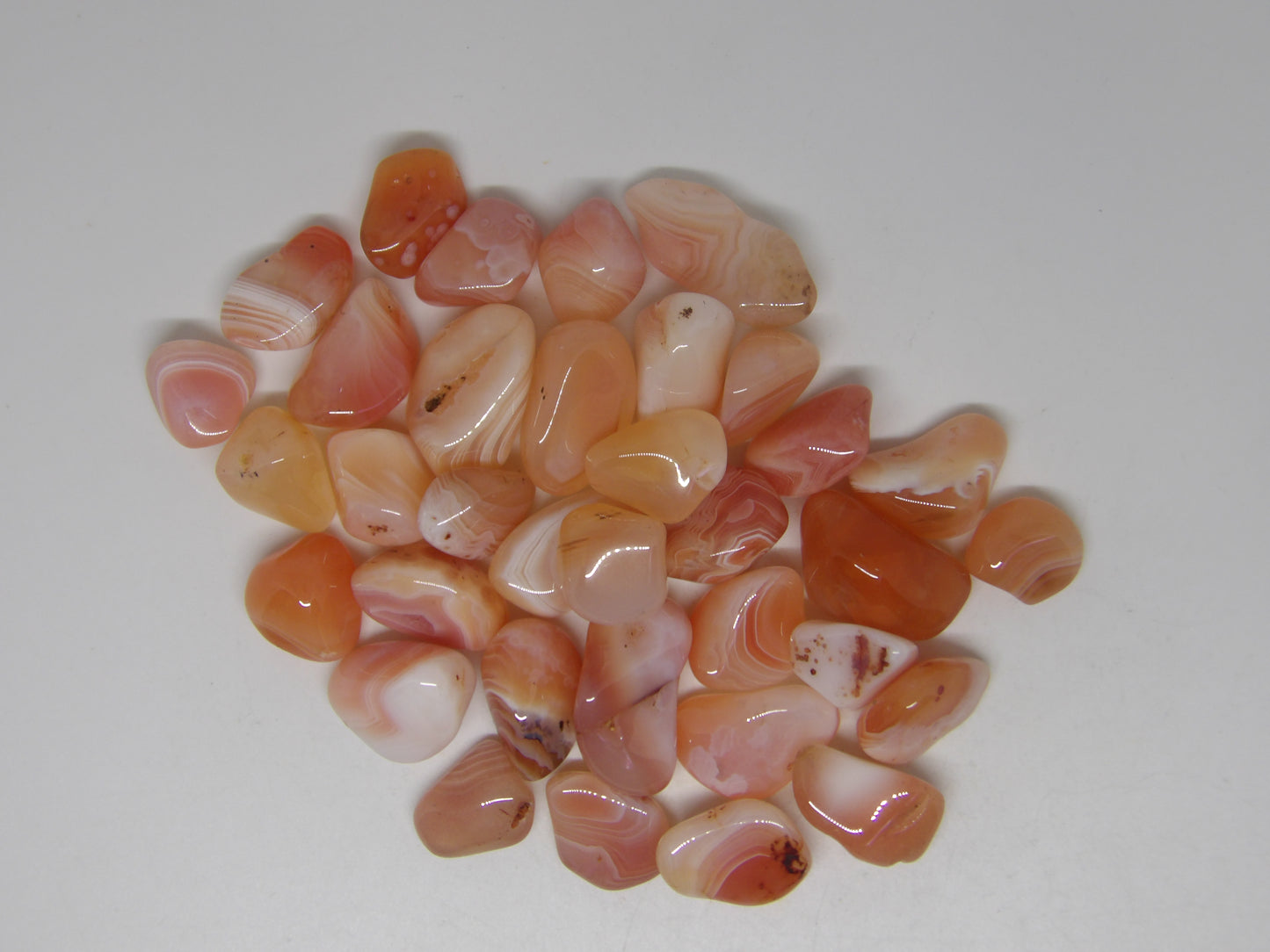 Tumbled Lt Pink Carnelian
