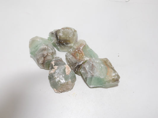 Raw Smooth Green Calcite