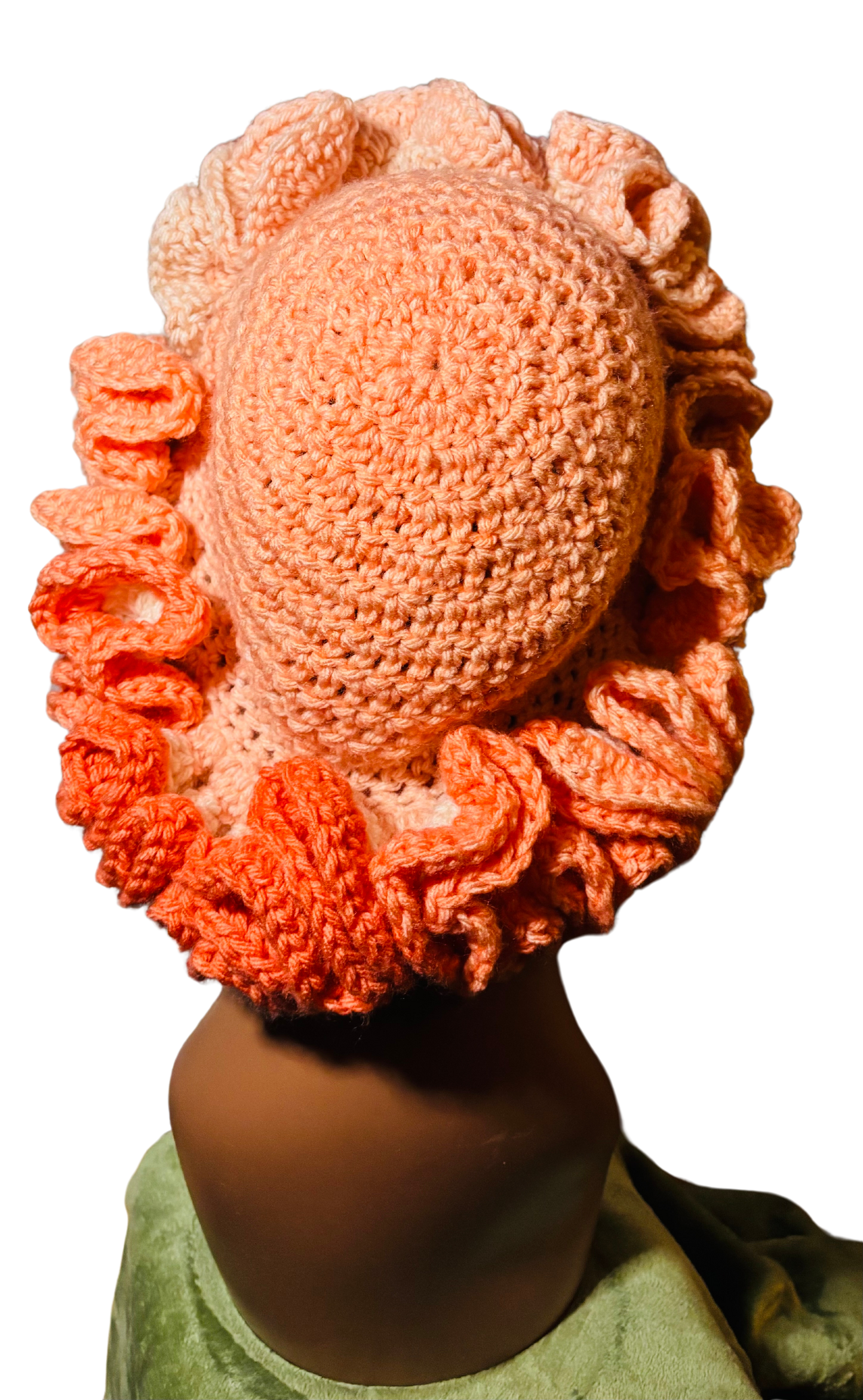 Peach Ruffle Hat