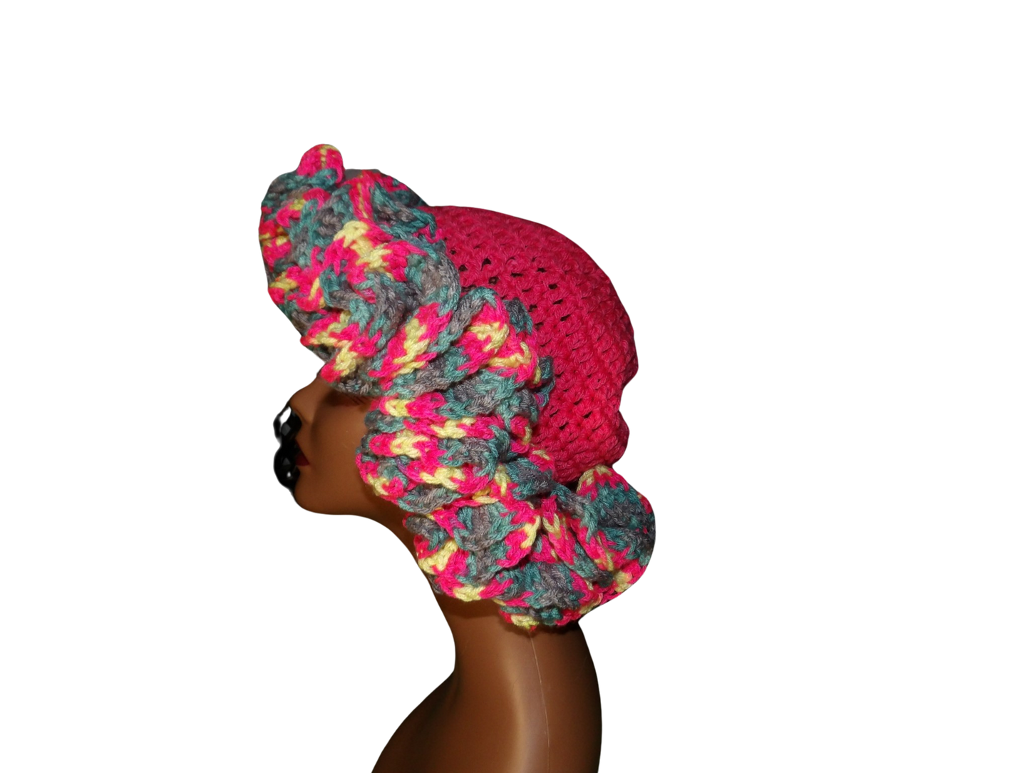 Crochet Ruffle Hat