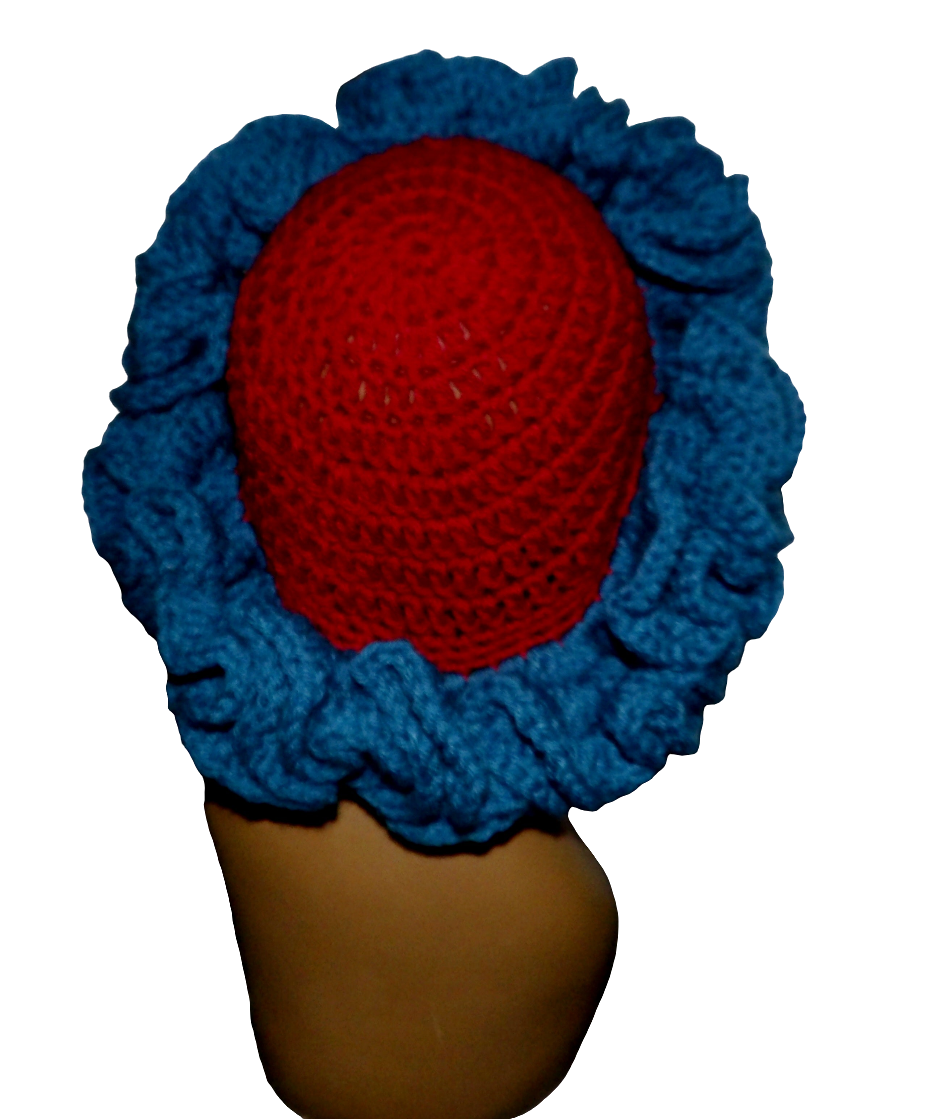 Crochet Ruffle Hat