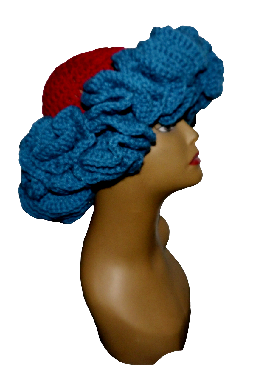 Crochet Ruffle Hat