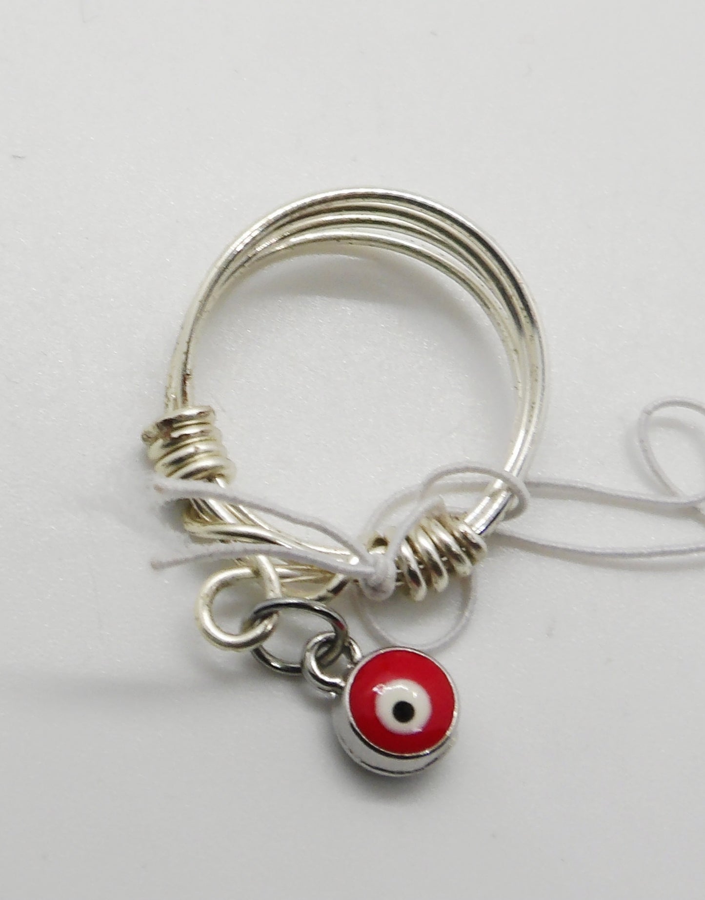 Dangle Evil Eye Ring Size 8