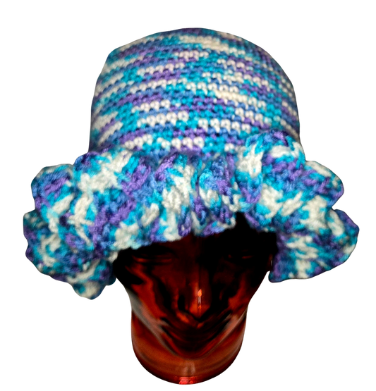 Skully Style Ruffle Hat