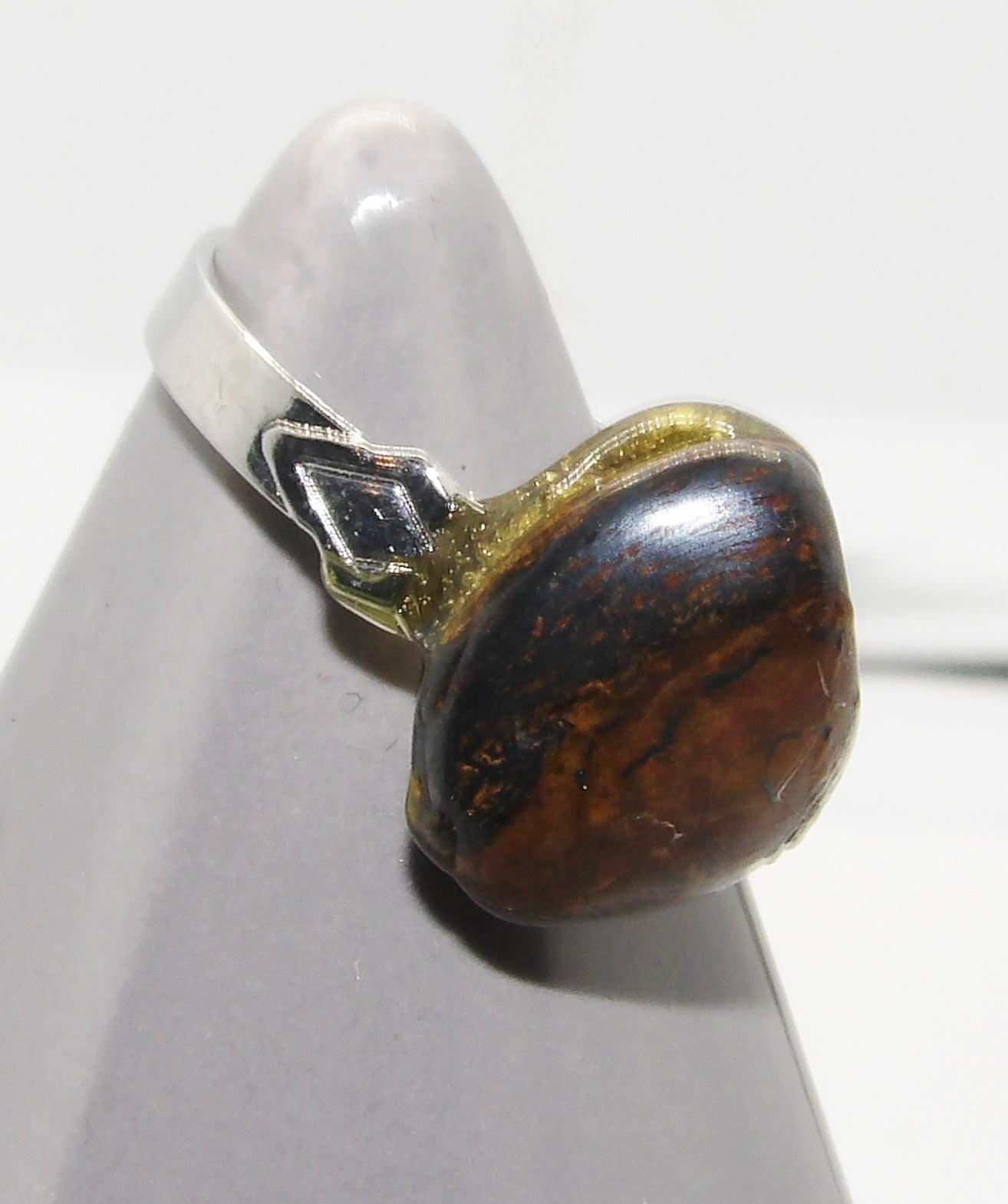 Tigers Eye Adjustable Ring